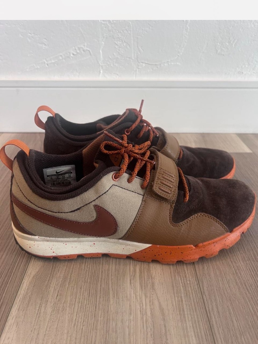 Nike SB Chocolate Brown and Burnt Orange Shoes
